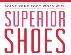 illustration reading solve your foot woes with superior shoes